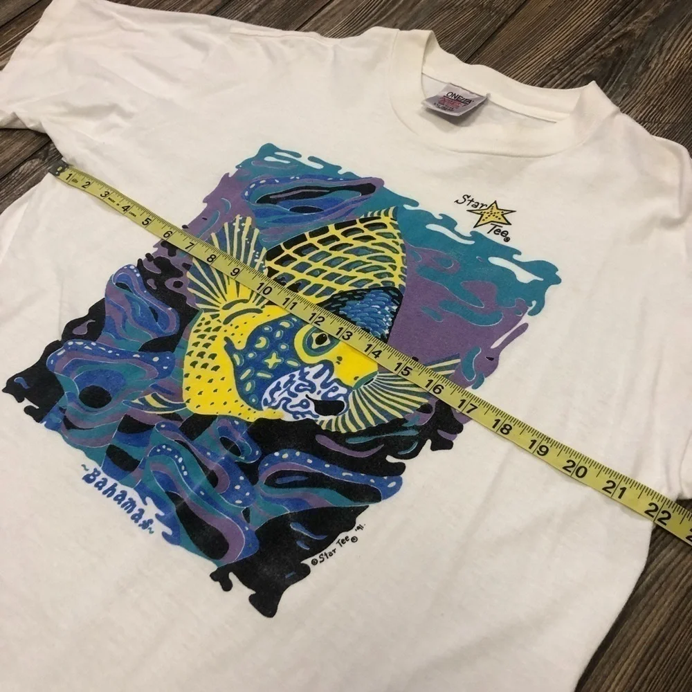 VINTAGE Bahamas Fish Shirt Ocean XXl - Picture 9 of 12